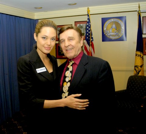 Actress Angelina Jolie, NPC Photographer John Metelsky, March 8, 2005