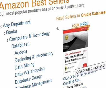 SQL Expert book at number one on Amazon's Orace booklist